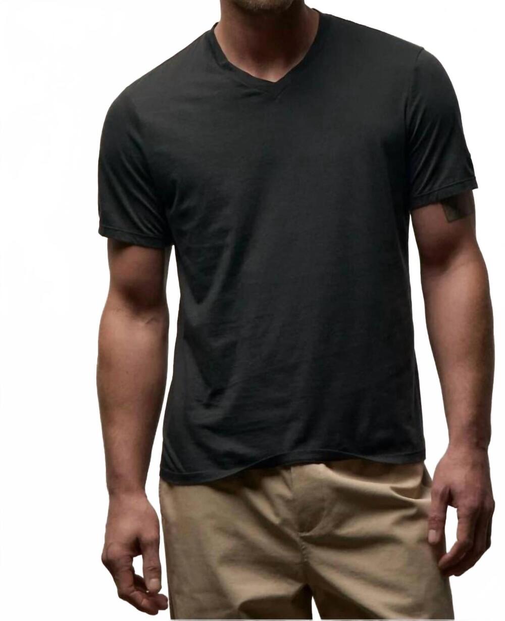 NEW JAMES PERSE luxe lotus v-neck tee in carbon